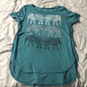 gold rush tunic with elephants on it